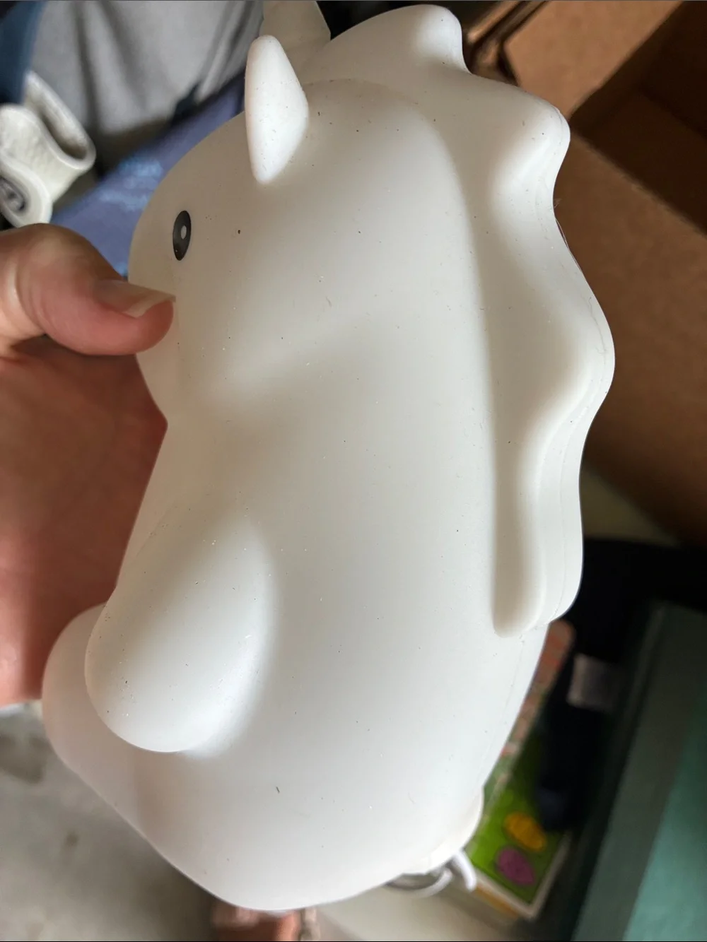 White Unicorn LED Night Light -